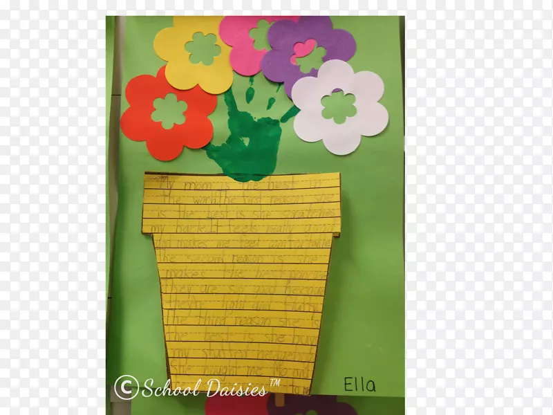 花盆花瓣材料绿色长方形-把花放在桌上