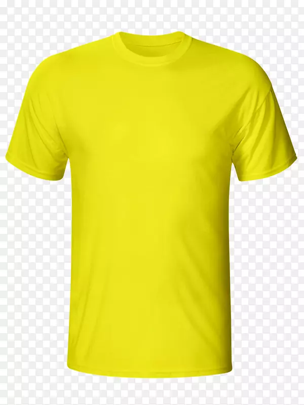 T恤衫马球衫袖子运动装服装发亮的黄色