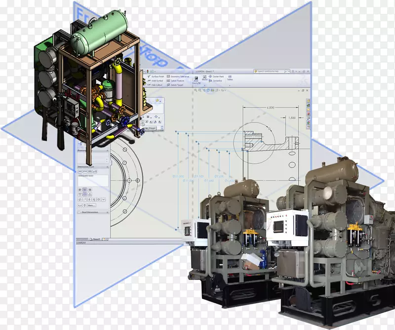 技术制图电子元器件工程SolidWorks设计草图