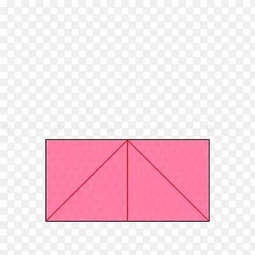 线角粉红色折纸鸟