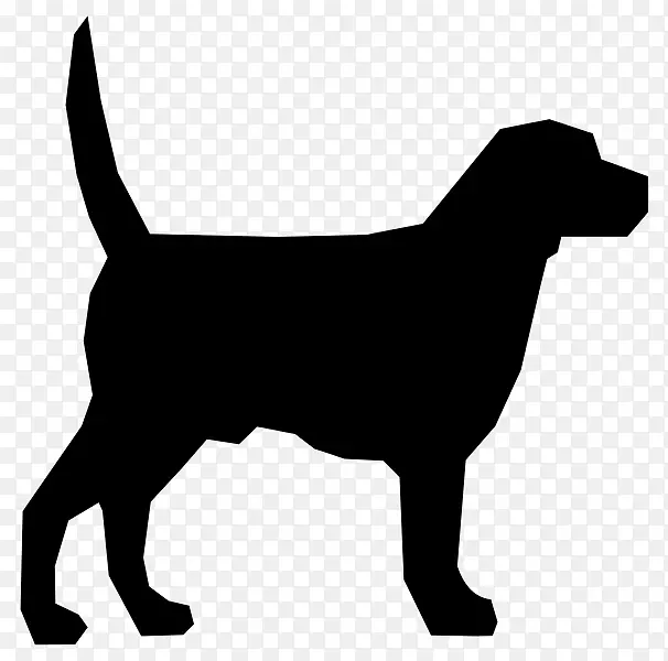 Dobermann宠物狗夹艺术-大黑狗