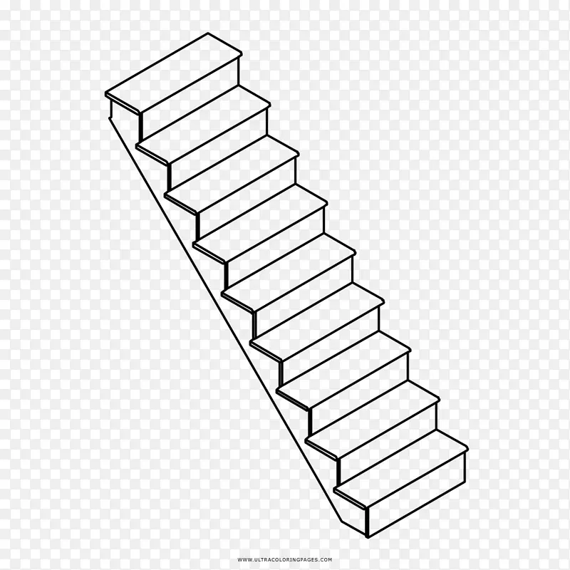 画楼梯线艺术-印刷剪贴画