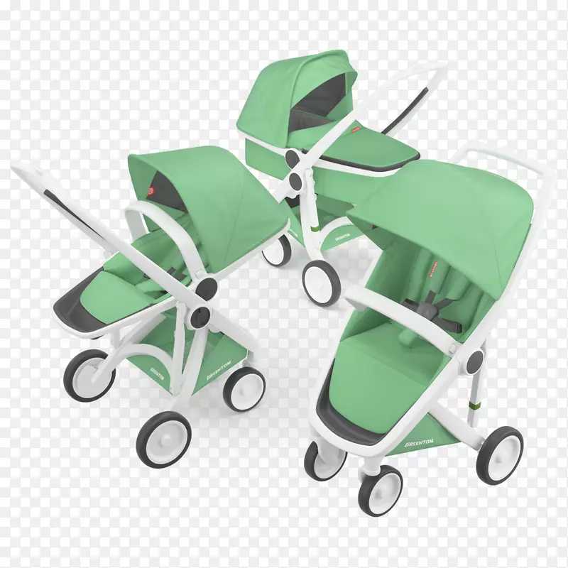 婴儿运输尿布妈妈和爸爸婴儿白色薄荷绿