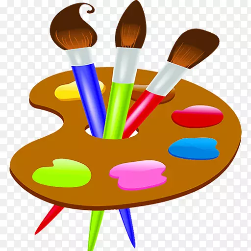 儿童绘画和绘画-涂色页-画划痕画艺术游戏-绘画