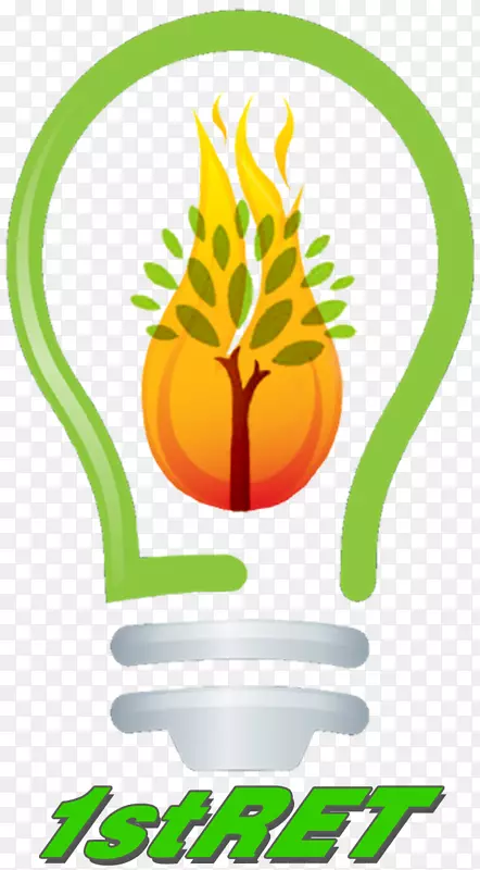 可再生能源可再生资源联产能源发展-创意绿色能源标志