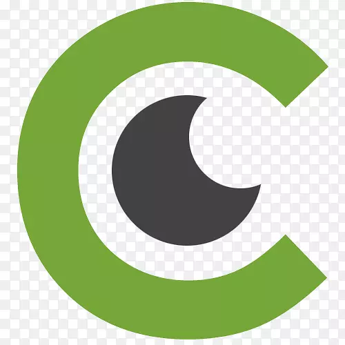 眼色绿色标志-创意绿色能源标志