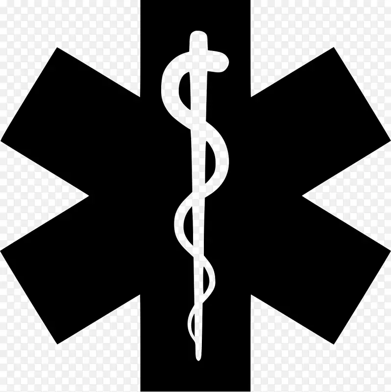 生命之星紧急医疗服务紧急医疗技师卡图乌斯作为医学剪贴画的象征-紧急护理