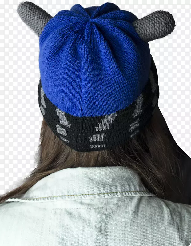 碧妮针织帽棒球帽钴蓝帽