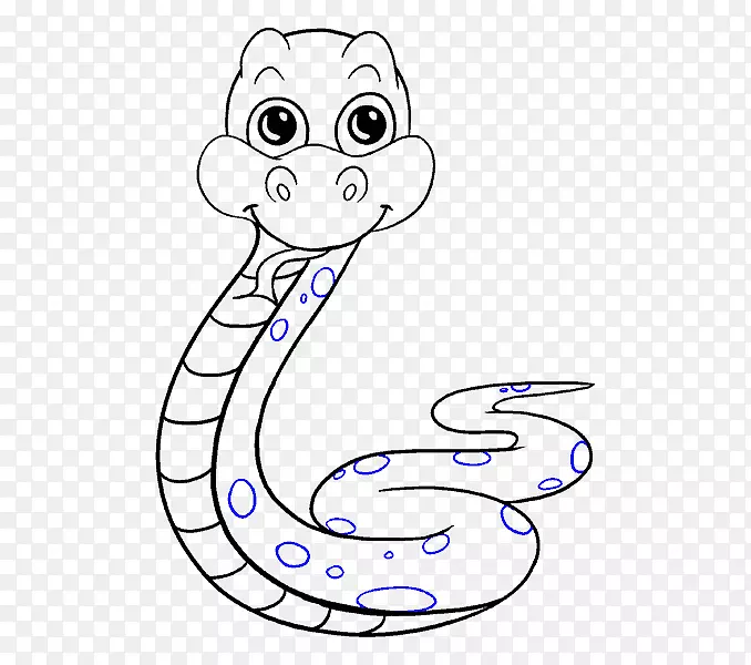画蛇卡通海蛇-各种形状