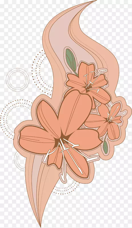 花卉设计剪贴画-光滑