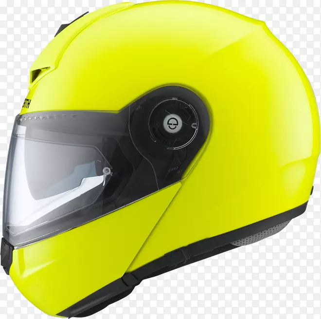 摩托车头盔Schuberth面罩-黄色头盔