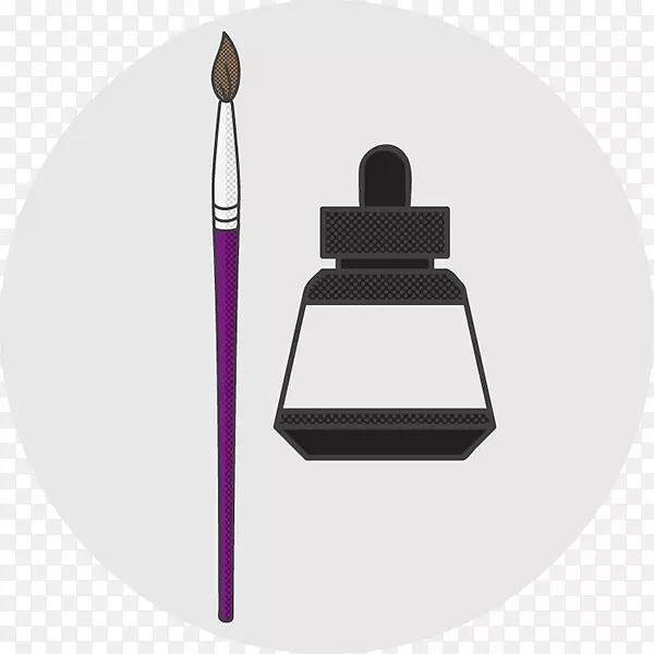 笔刷紫墨笔刷元件