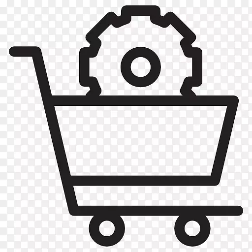电脑图标网上购物零售电子商务-商业购物