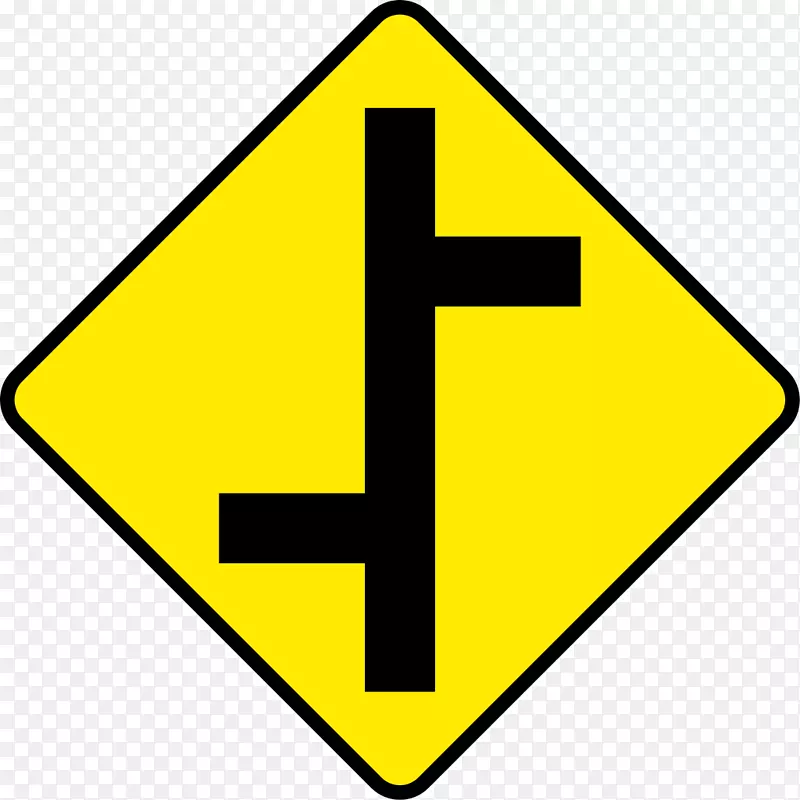 交通标志、警告标志、优先标志、交叉路口-等号