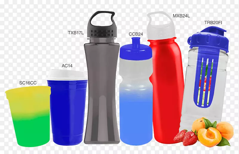 水瓶塑料瓶热固性钴蓝三色旗帜
