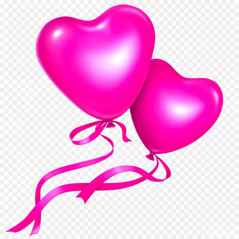 心脏气球情人节剪贴画-血信生日快乐