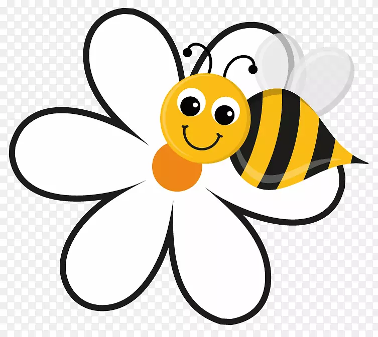 蜜蜂花椒后蜂王剪贴画-小黄花的故事