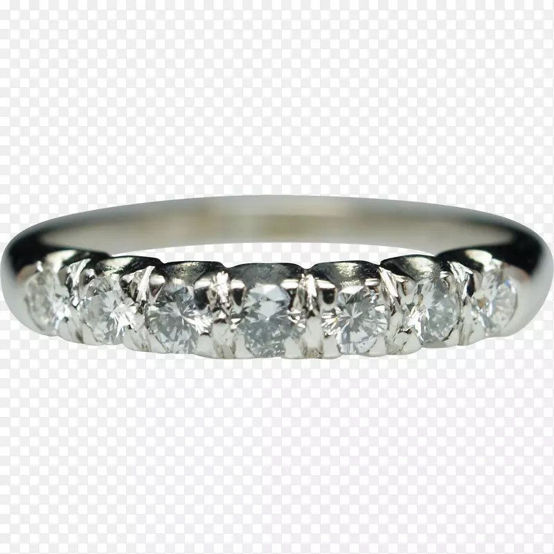 结婚戒指白金钻石周年纪念-白金戒指