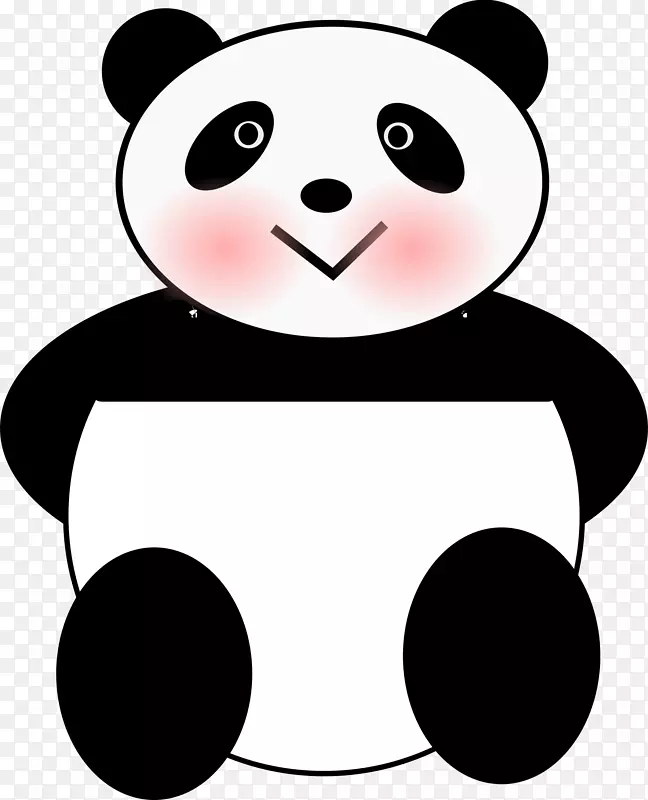 大熊猫熊夹艺术创意熊猫