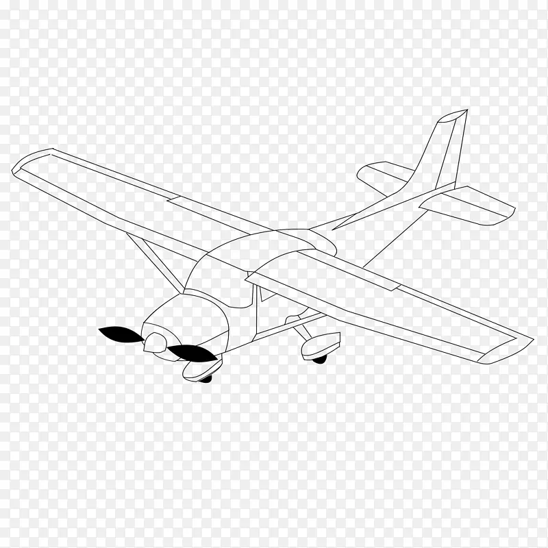 轻型飞机螺旋桨翼航空航天工程飞机图片