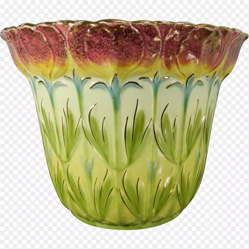 花瓶植物-手绘花盆