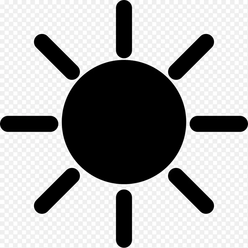 计算机图标符号亮度阳光符号