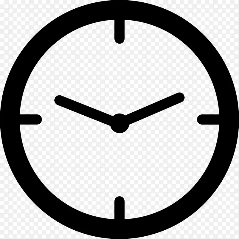 计算机图标、闹钟、时间和出勤率时钟.时钟