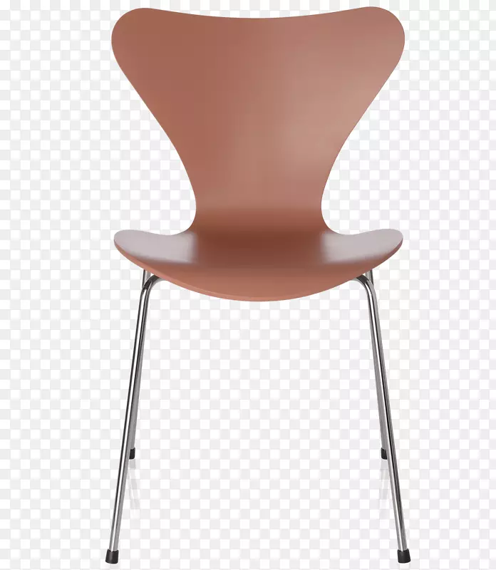 3107型椅蛋蚂蚁椅Fritz Hansen-白牛奶PNG
