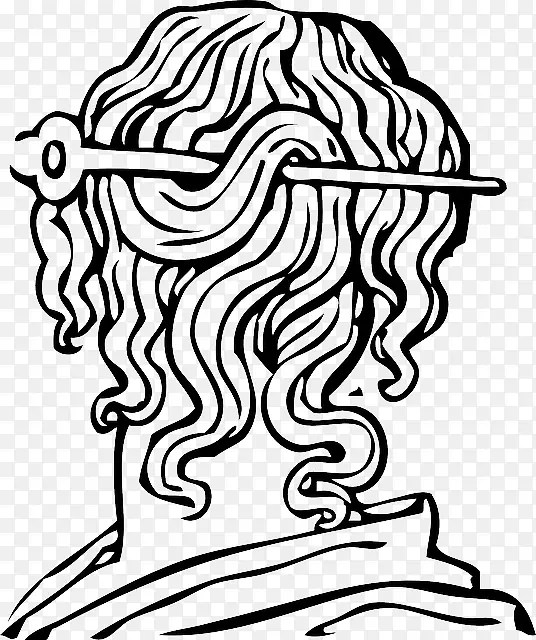 古希腊美容师剪发艺术-欧洲花环