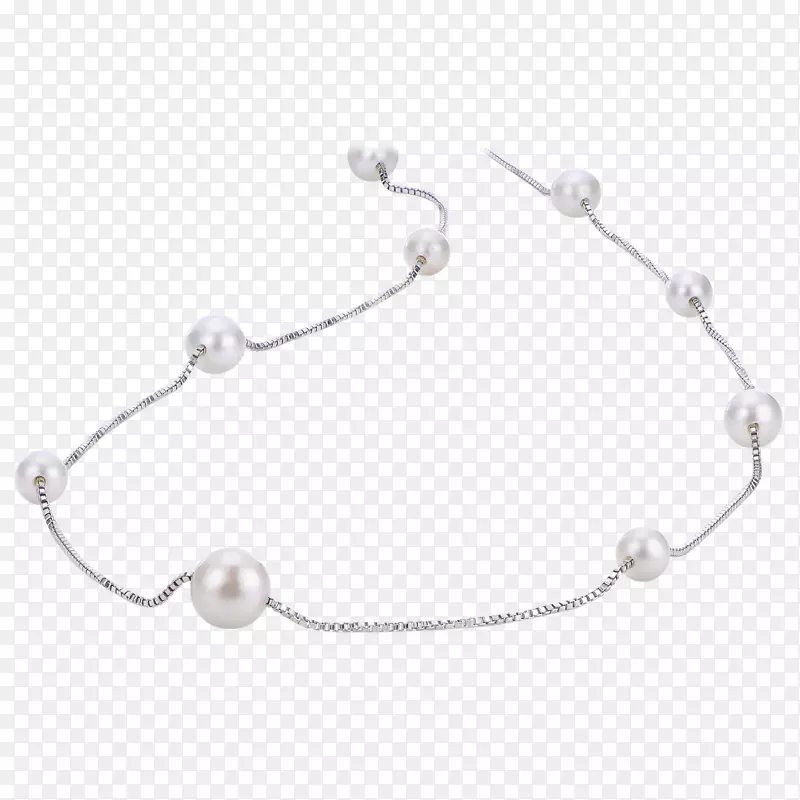 珍珠手镯银项链材料-银