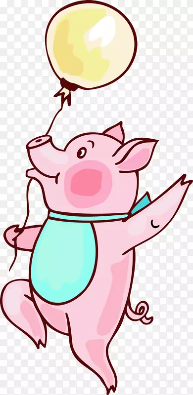 卡通剪贴画-可爱的猪