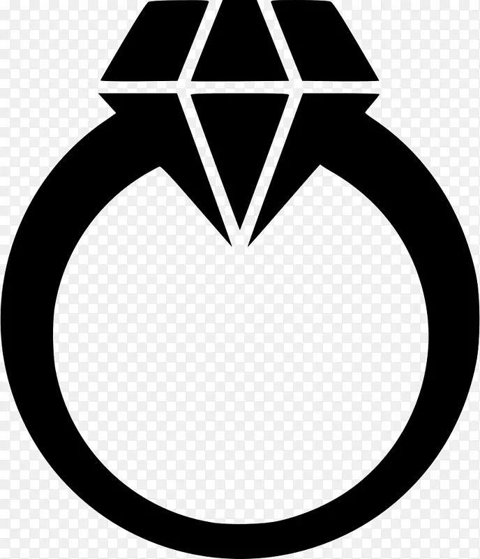摄影电脑图标钻石结婚戒指