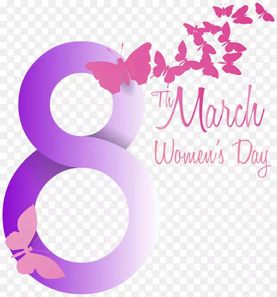 3月8日国际妇女节剪贴画-妇女