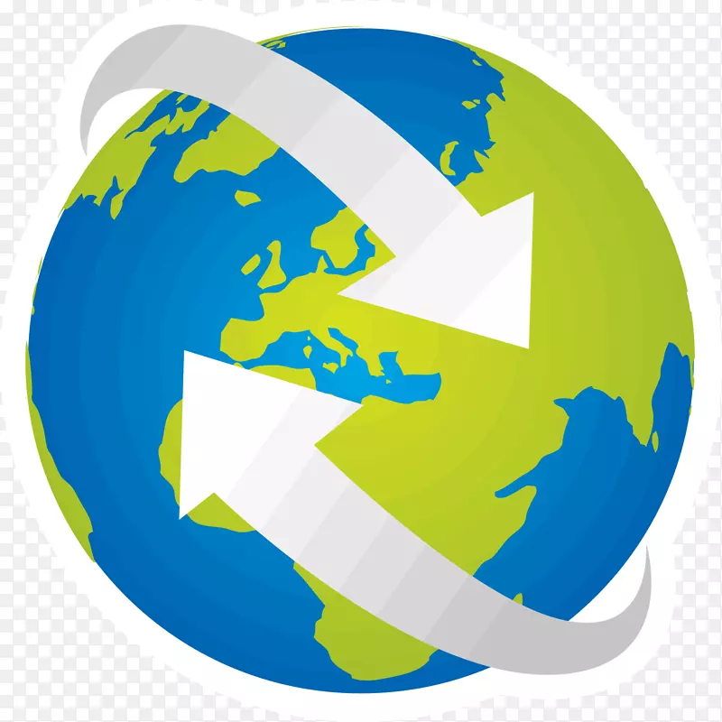 地球标志地球-蓝色科技地球免费下载
