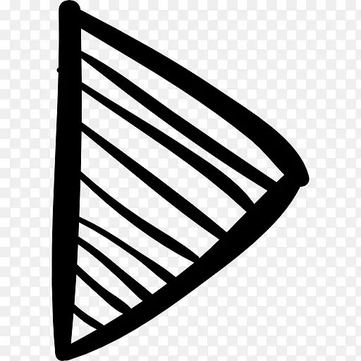 计算机图标草图.三角形箭头