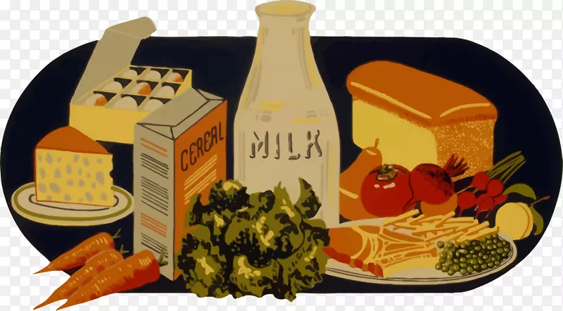 海报营养健康饮食食物及饮料