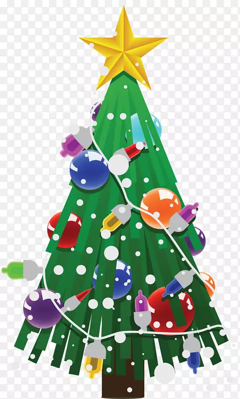 圣诞树剪贴画-漂亮的圣诞树形状