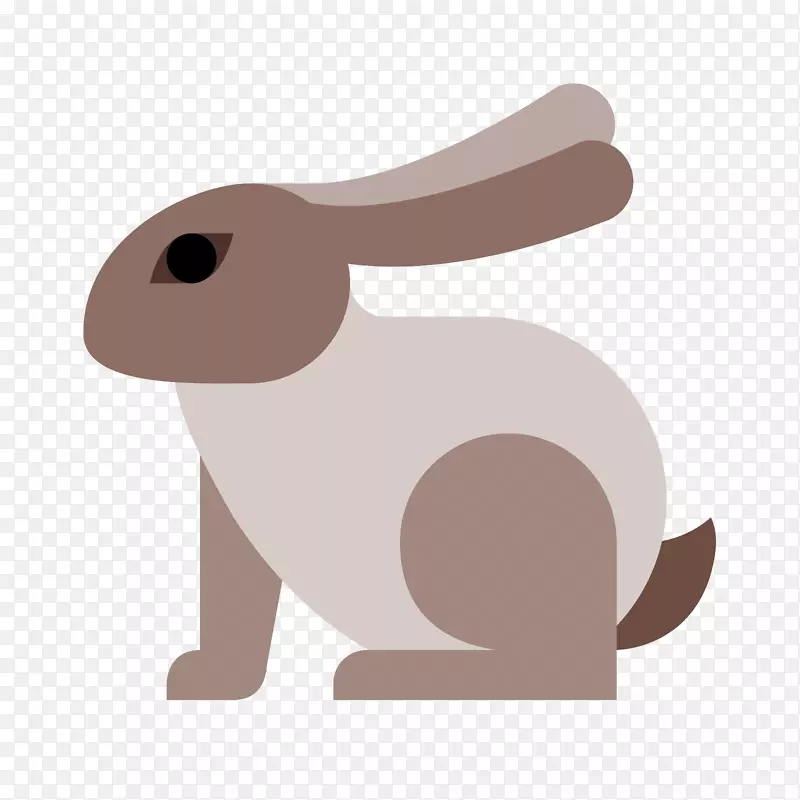 国内兔子电脑图标猫复活节兔子字体颜色的兔子