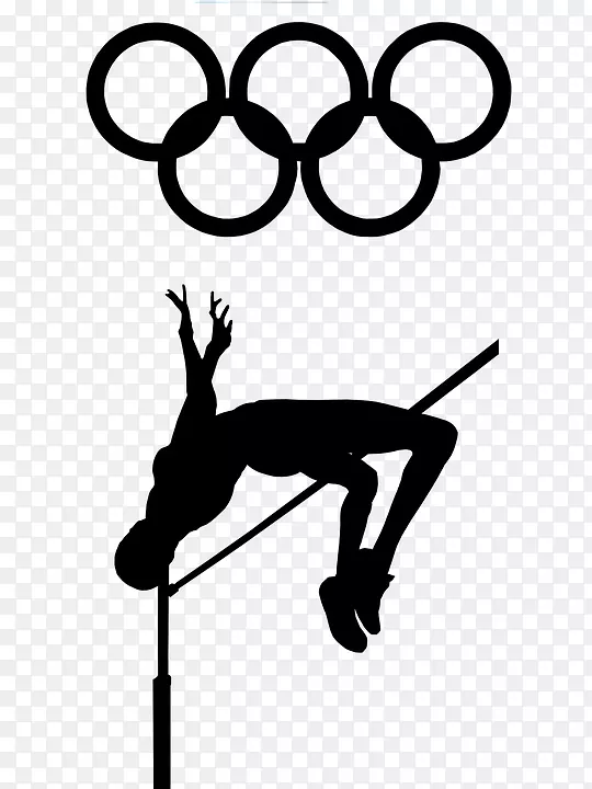 冬季奥运会跳高奥运剪贴画