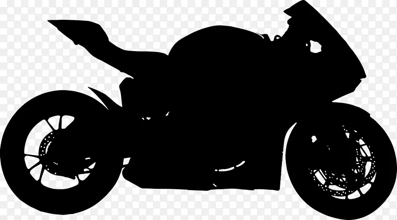 摩托车哈雷-戴维森摩托车剪贴画-黑色木炭