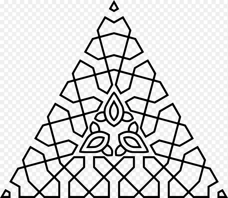 三角保罗的妹妹素描-几何装饰品