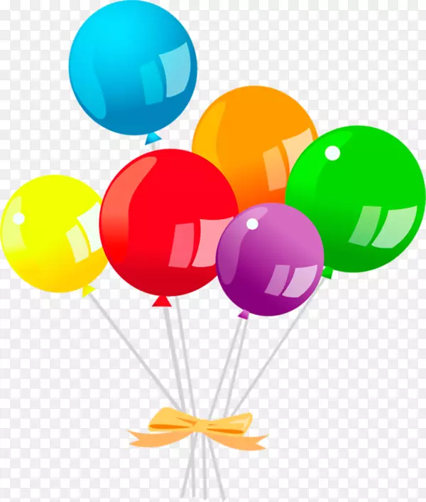 气球儿童生日剪贴画-儿童生日