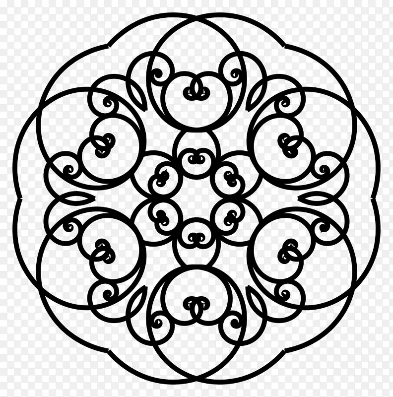 曼陀罗绘画着色书-红葡萄酒曼陀罗