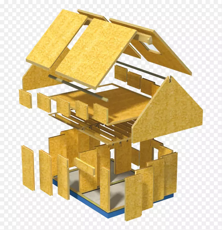 结构隔热板建筑木材框架建筑工程.木材