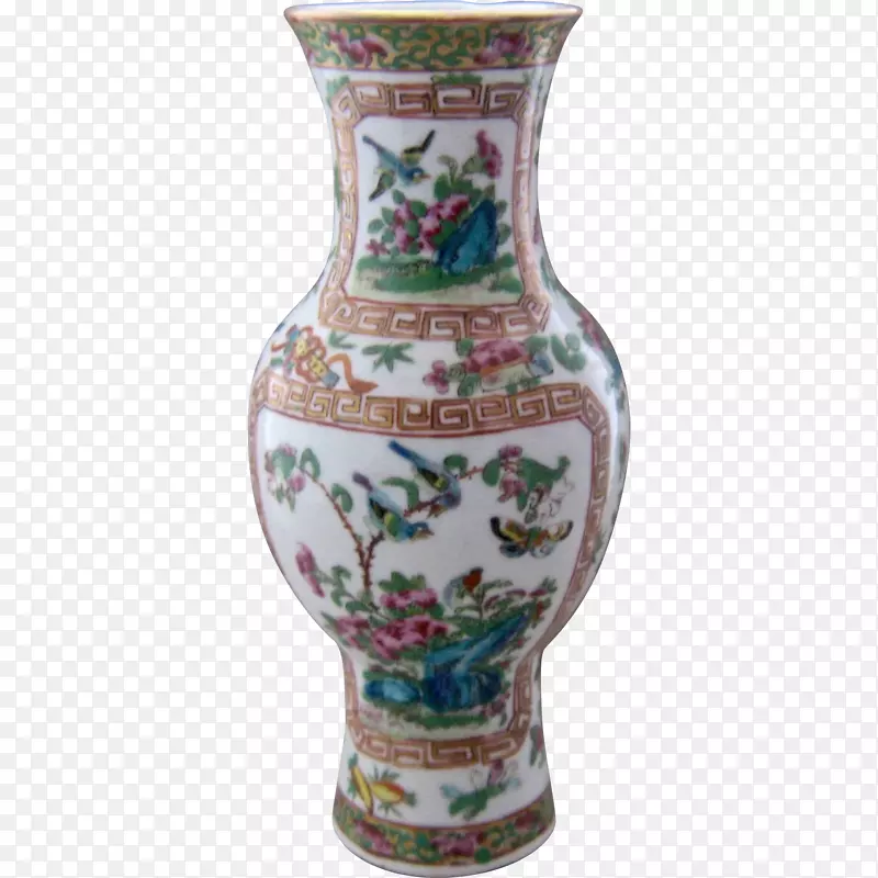 花瓶陶瓷出口瓷手绘花卉装饰