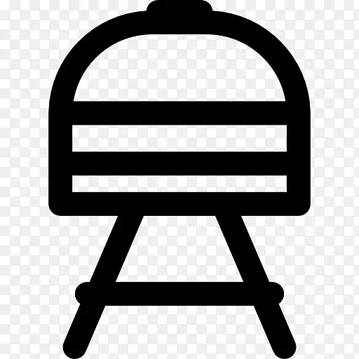 烧烤烤肉电脑图标-卡通烤肉串