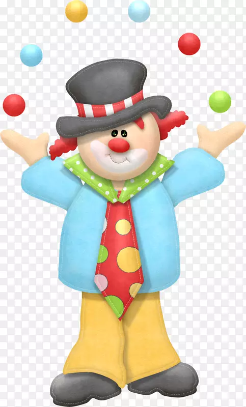 马戏团小丑剪辑艺术狂欢节气球