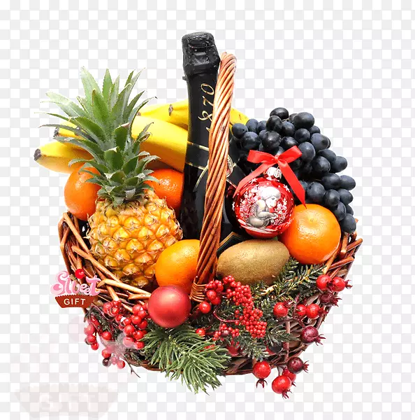 水果食品礼品篮新年新婚夫妇