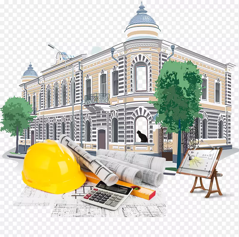 办公楼建筑与造价工具PNG图片素材下载_图片编号1466736-PNG素材网