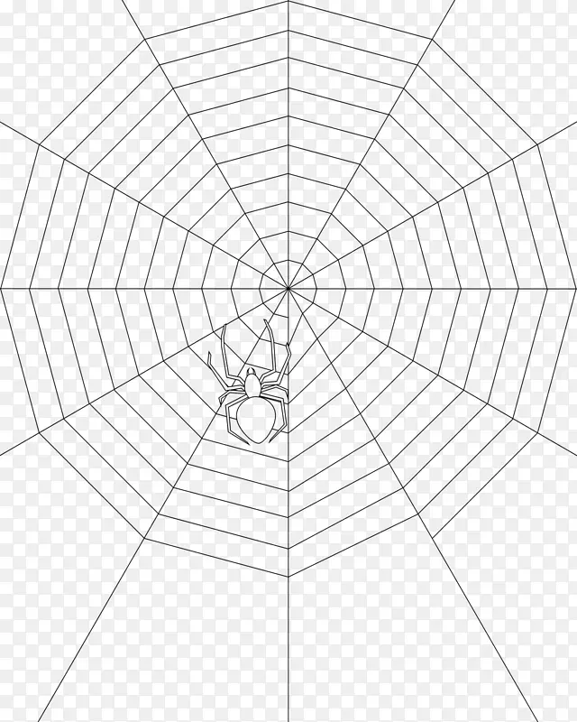 白点对称角蜘蛛网图案